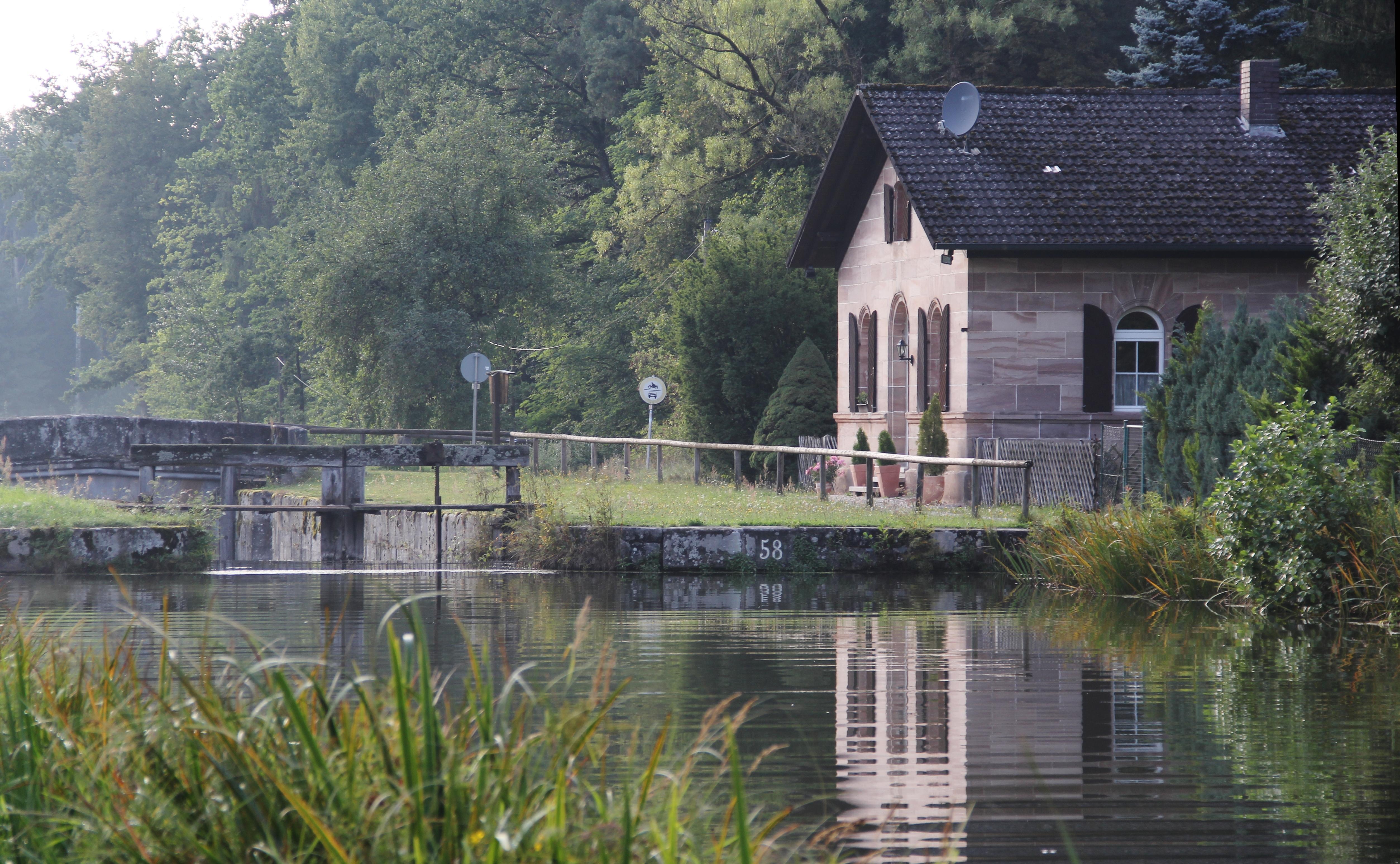 Schleuse 58 des Ludwig-Donau-Main-Kanals bei Nerreth