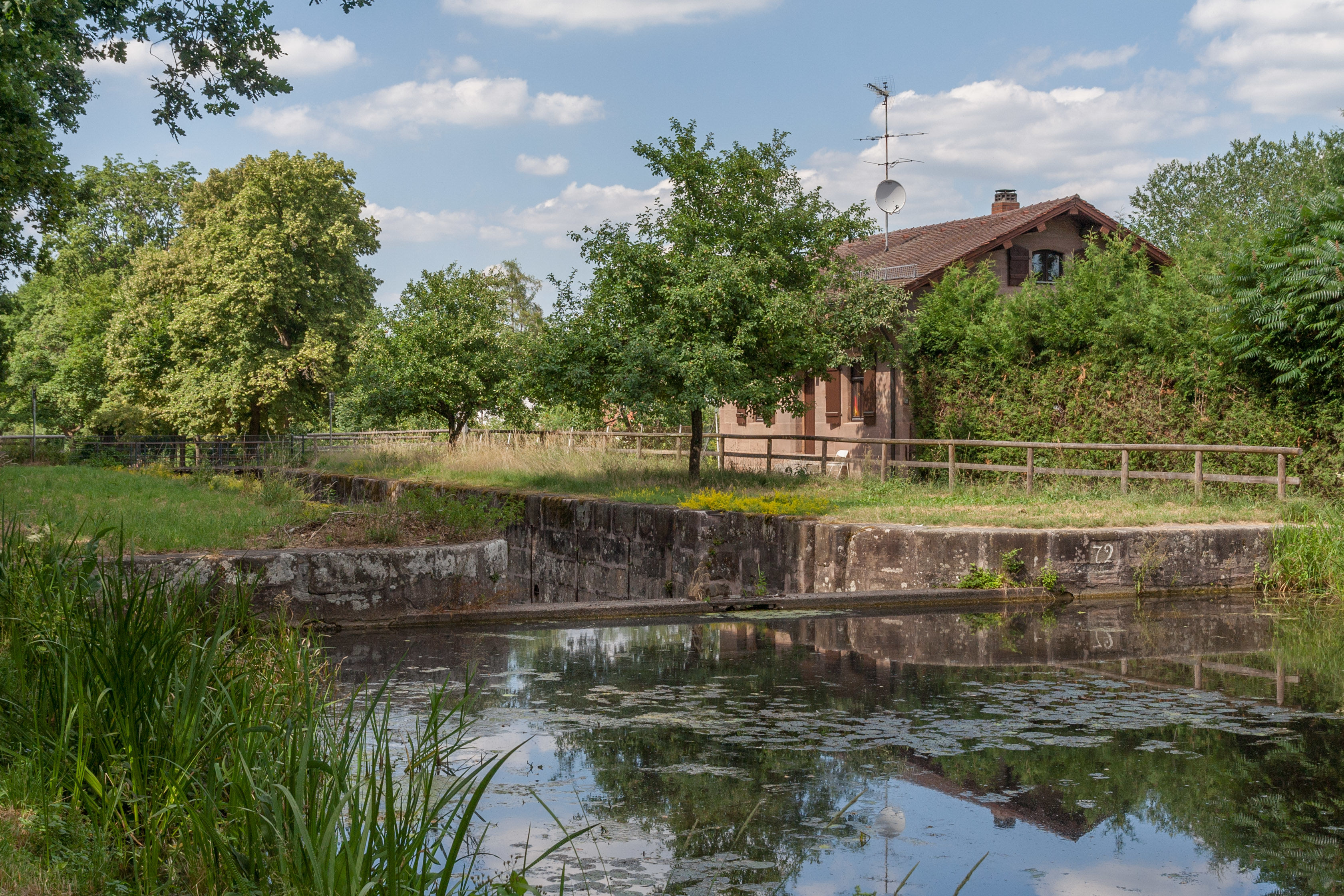 Schleuse 72 des Ludwig-Donau-Main-Kanals